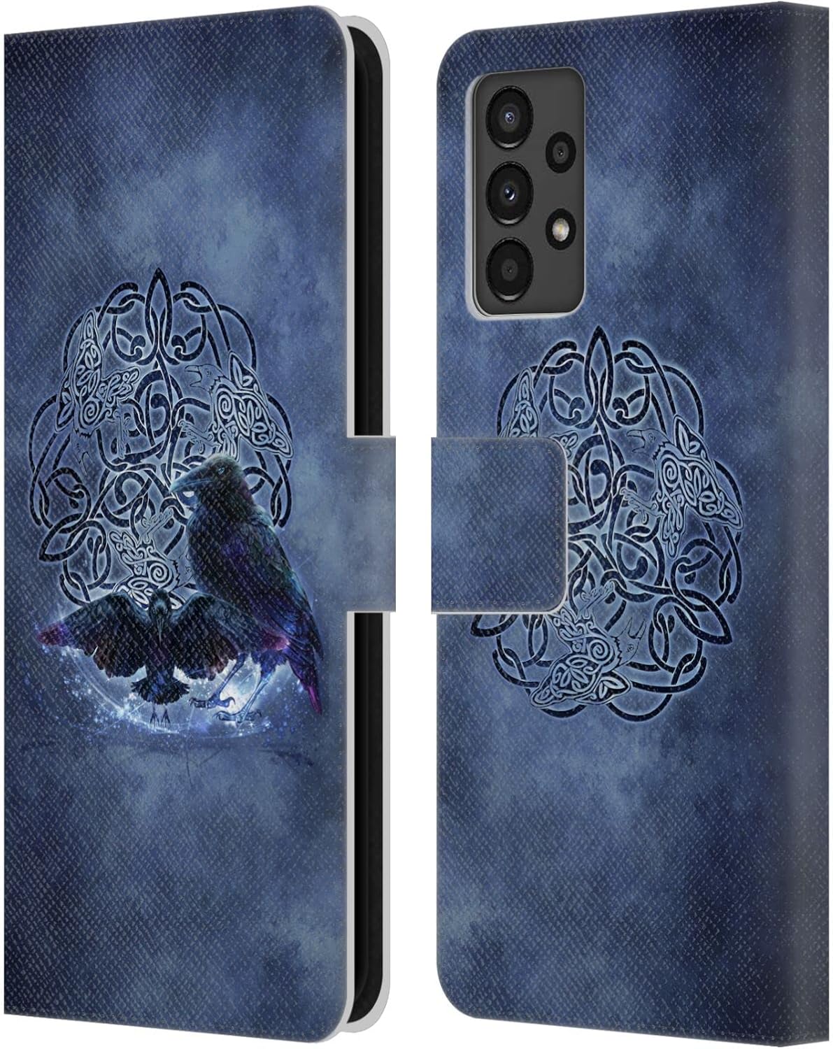 Head Case Designs Officially Licensed Brigid Ashwood Dragonfly Celtic Wisdom Leather Wallet Case Compatible with Samsung Galaxy A13 (2022)