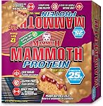 MAMMOTH Protein Bar, Crunch de beurre d'arachides au chocolat, 25g Protéines, Sucre faible, Carbe faible, Sans gluten, 12 x 65g (12 Compte) (12 Compte, croûte de beurre d'arachides au chocolat)