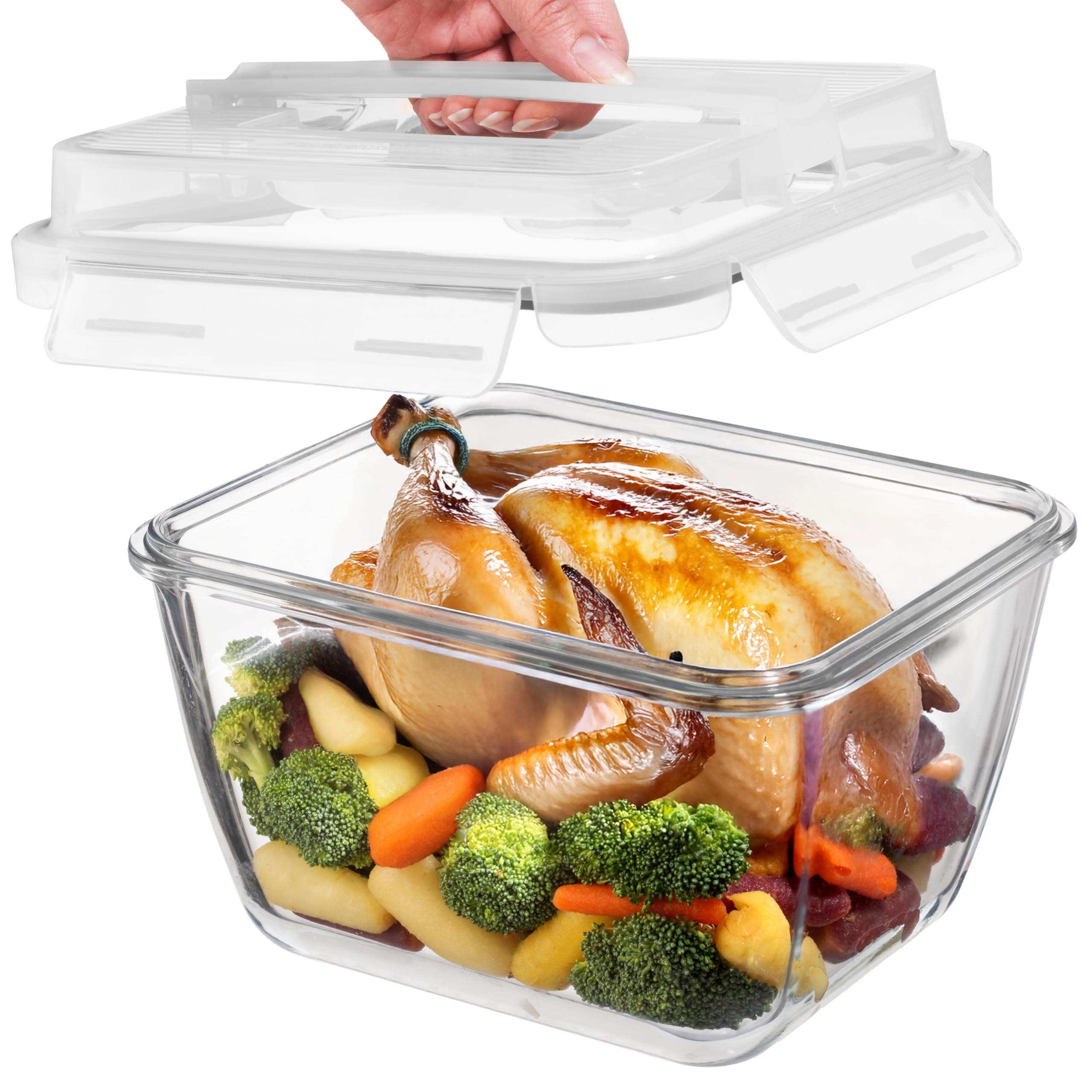 Razab Large Glass Food Storage Container 17 Cups