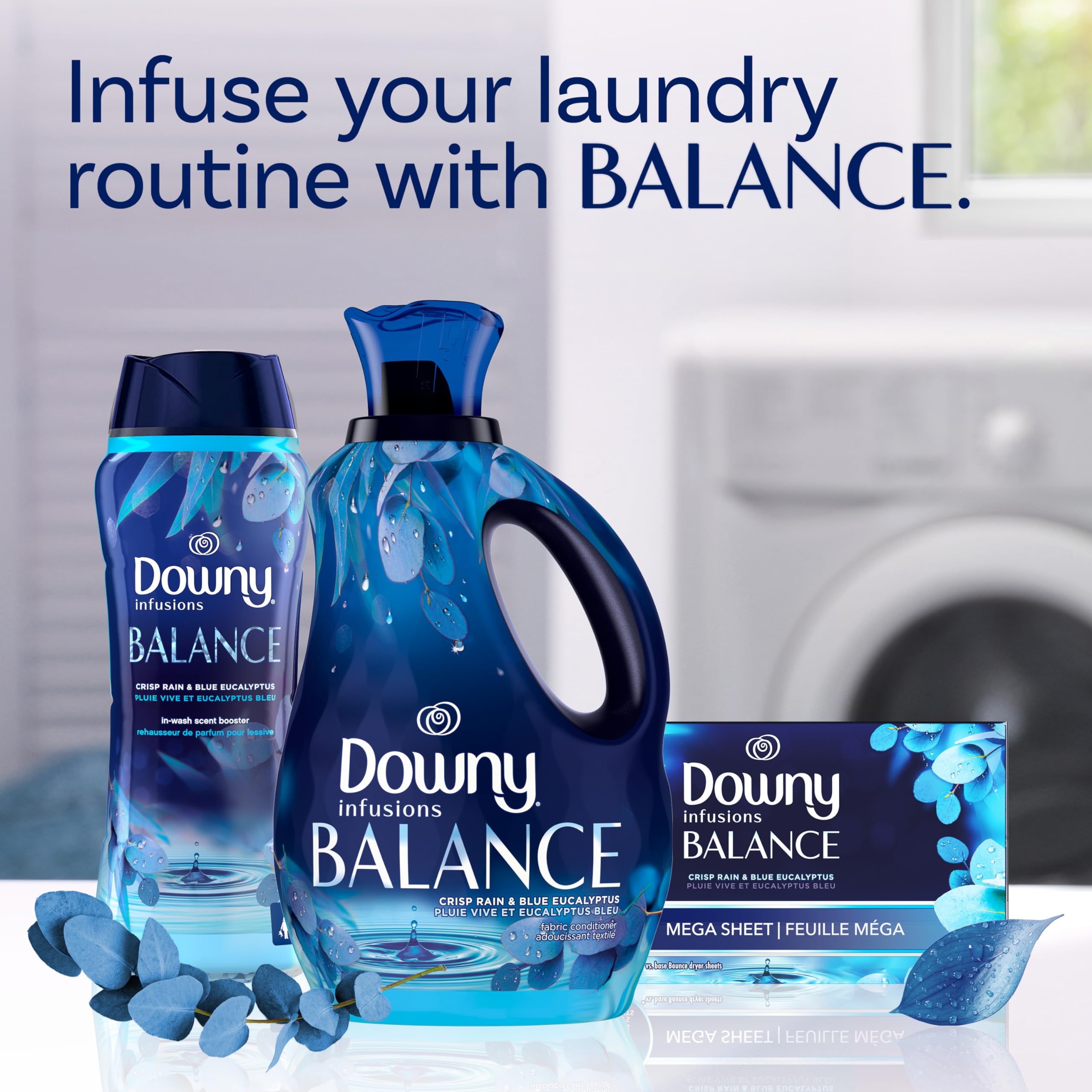 Amazon | Downy Infusions Laundry Fabric Softener Liquid, BALANCE 