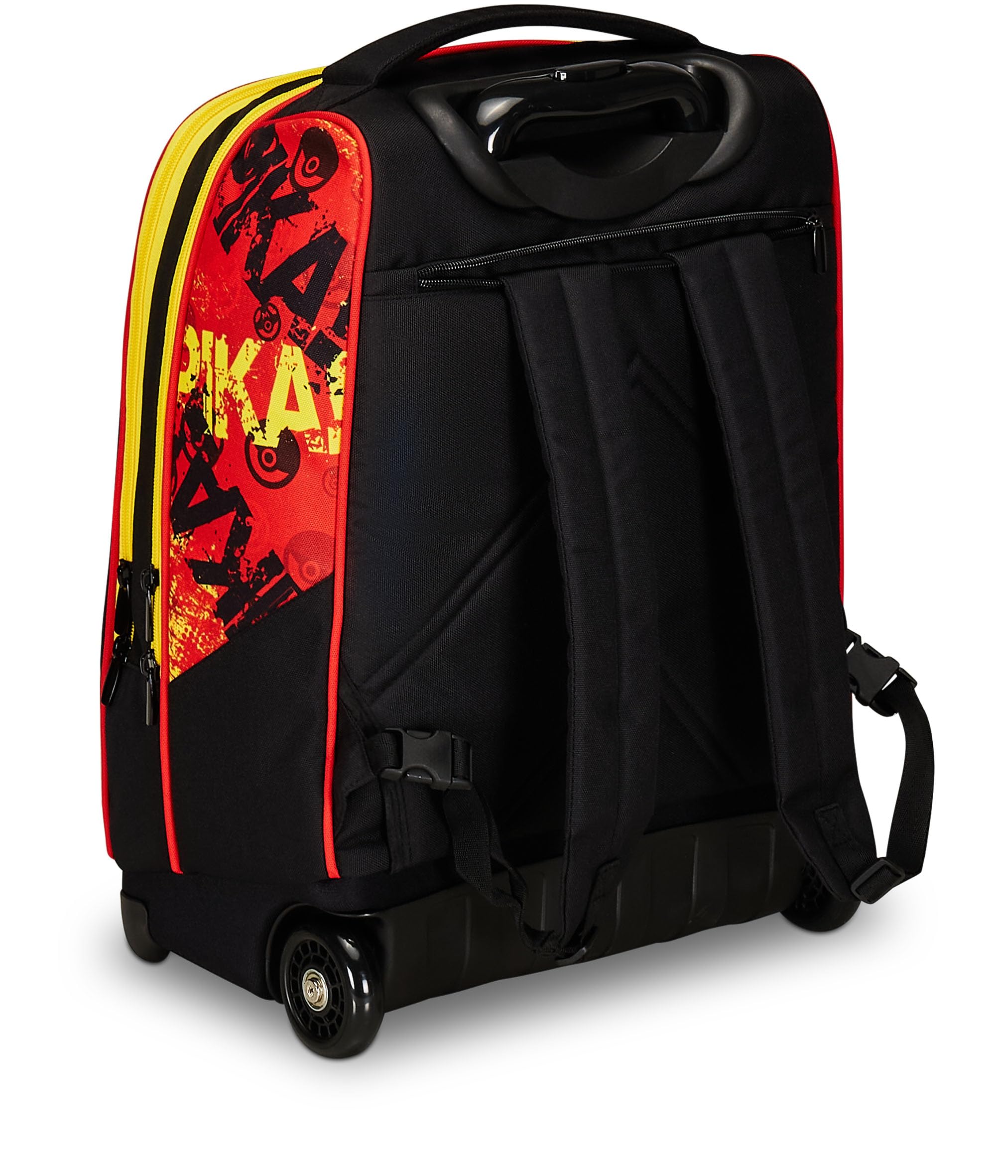 Seven Trolley Scuola Big, Rosso e Giallo, Pokemon Pikachu, Legendary Avengers, Doppio Scomparto, Tasca Porta Borraccia e Crossover System, Zaino Scuola Viaggio, Bambino Ragazzo
