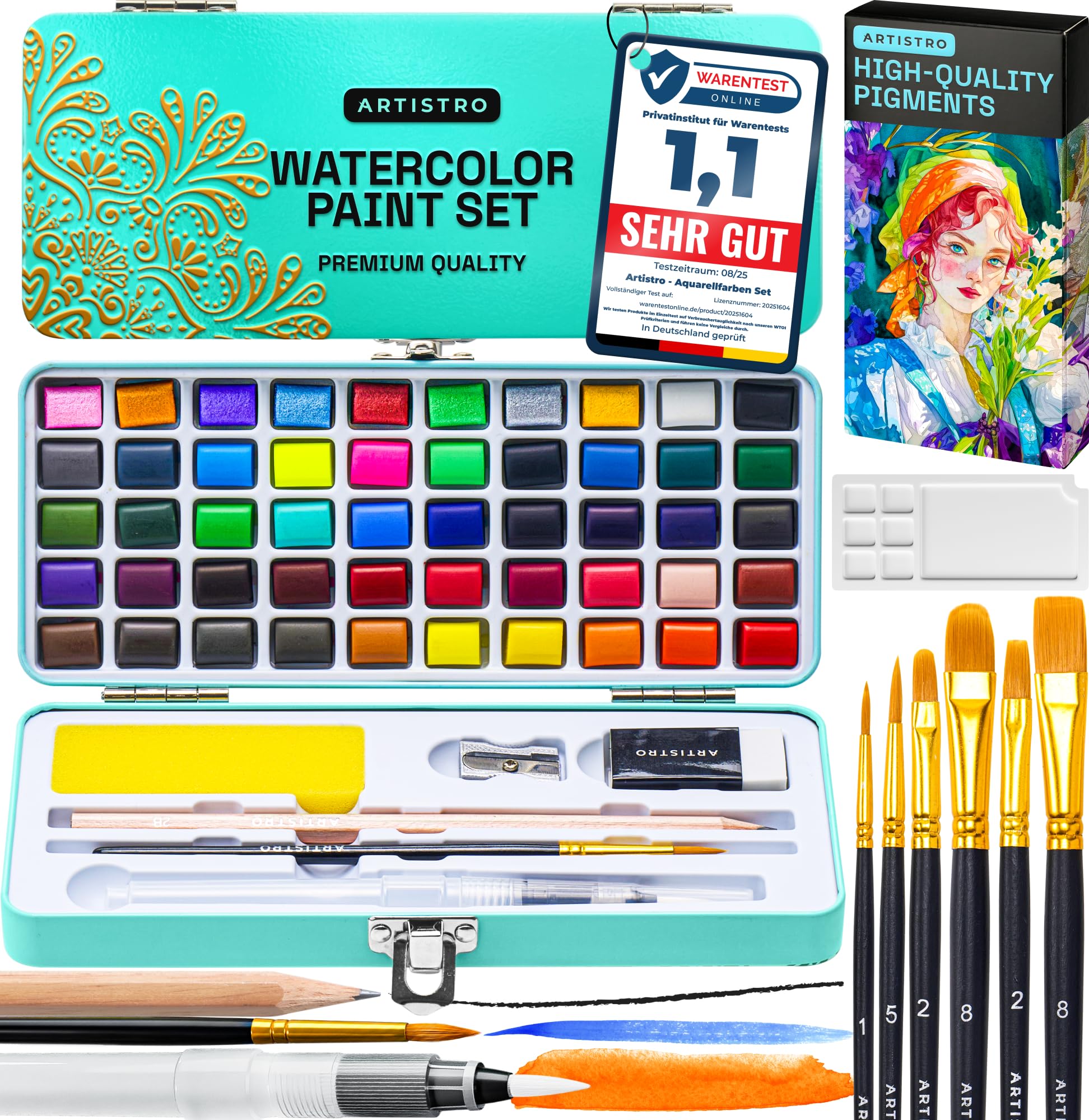 Photo 1 of ARTISTRO Watercolor Paint Set