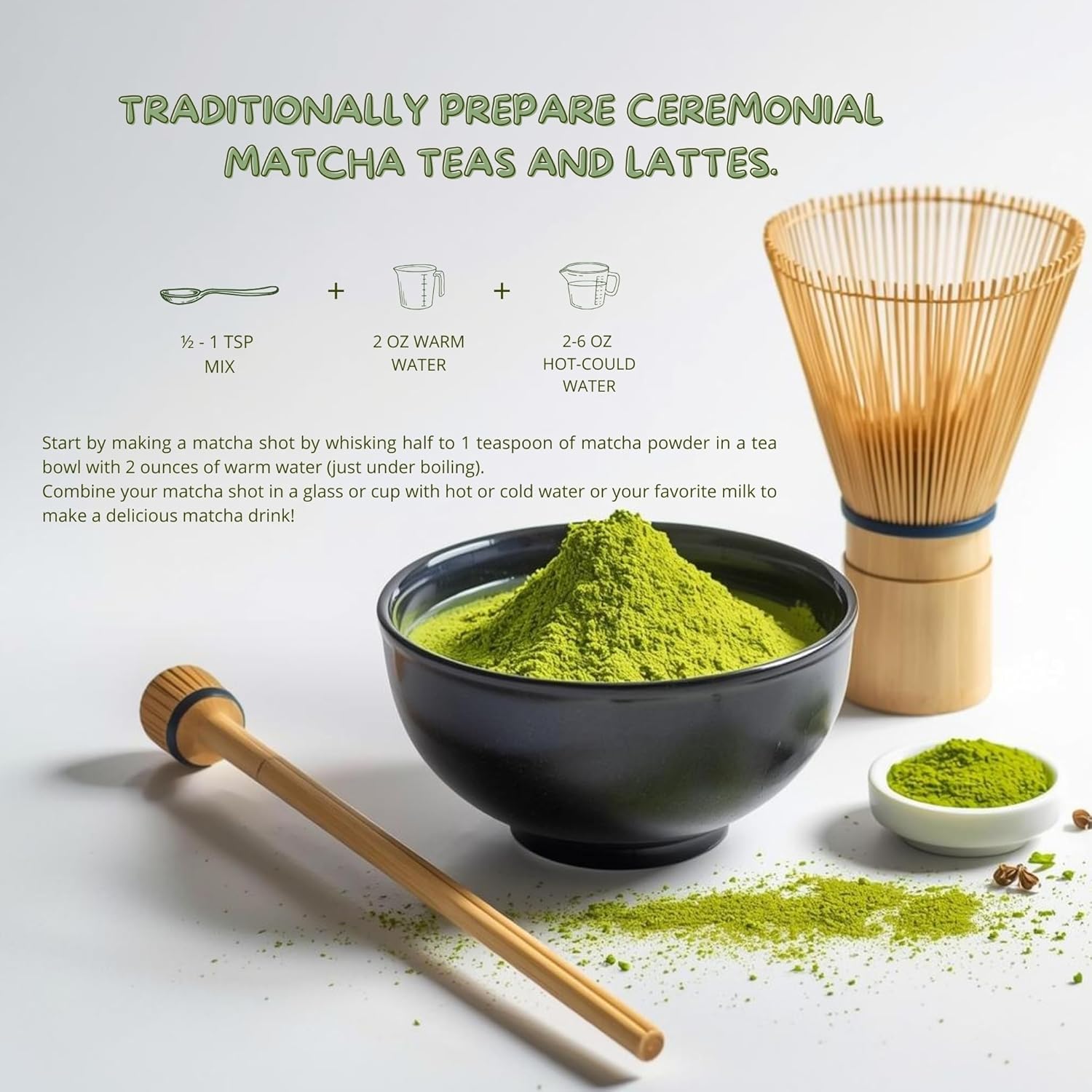 Culinary Premium Grade Matcha Powder – 100% Japanese Matcha, Green Tea Powder for Lattes, Baking & Smoothies, Smooth Flavor, Antioxidants & Clean Energy, Shade-Grown & Stone-Ground – 2 oz - Image 7