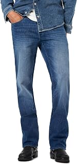 Buffalo David Bitton Mens Relaxed Straight Leg Driven Jean with Stretch Fabric