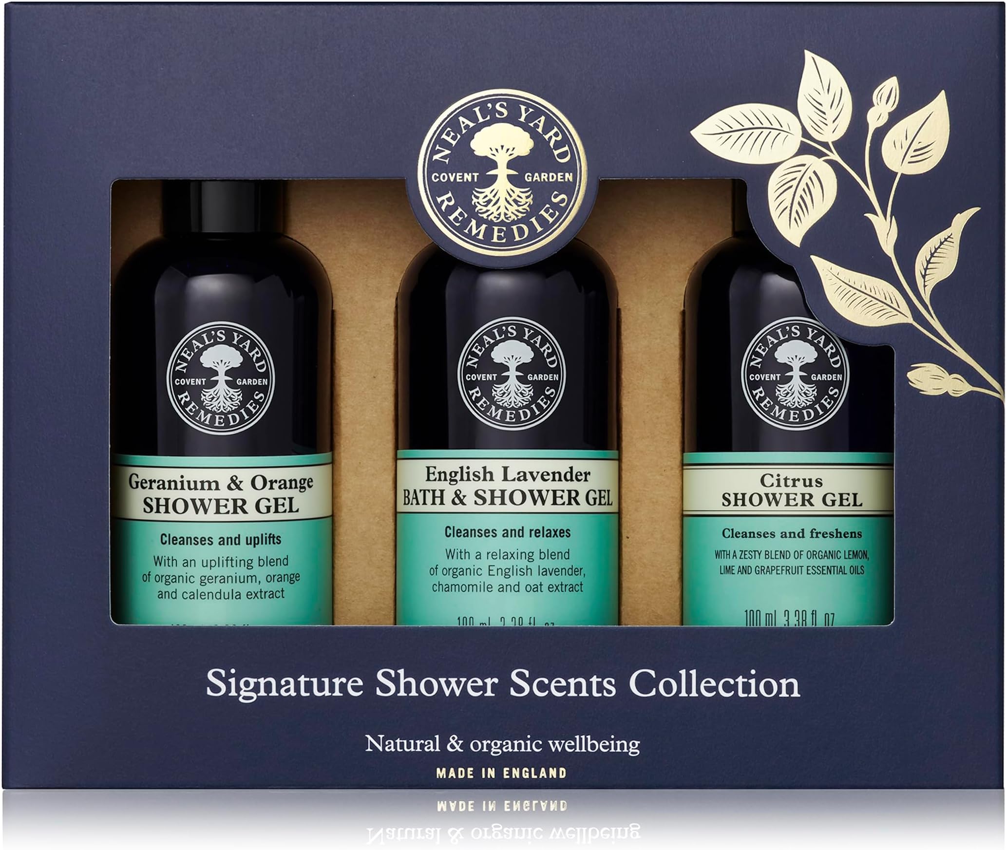 Reviving Shower Scents Collection, Gift Set Of Body Wash With Essential Oils, Vegan & Cruelty-Free, Pack of 3