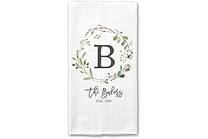 Personalized Waffle Weave Dish Towel: A Timeless Bridal Shower Registry Item