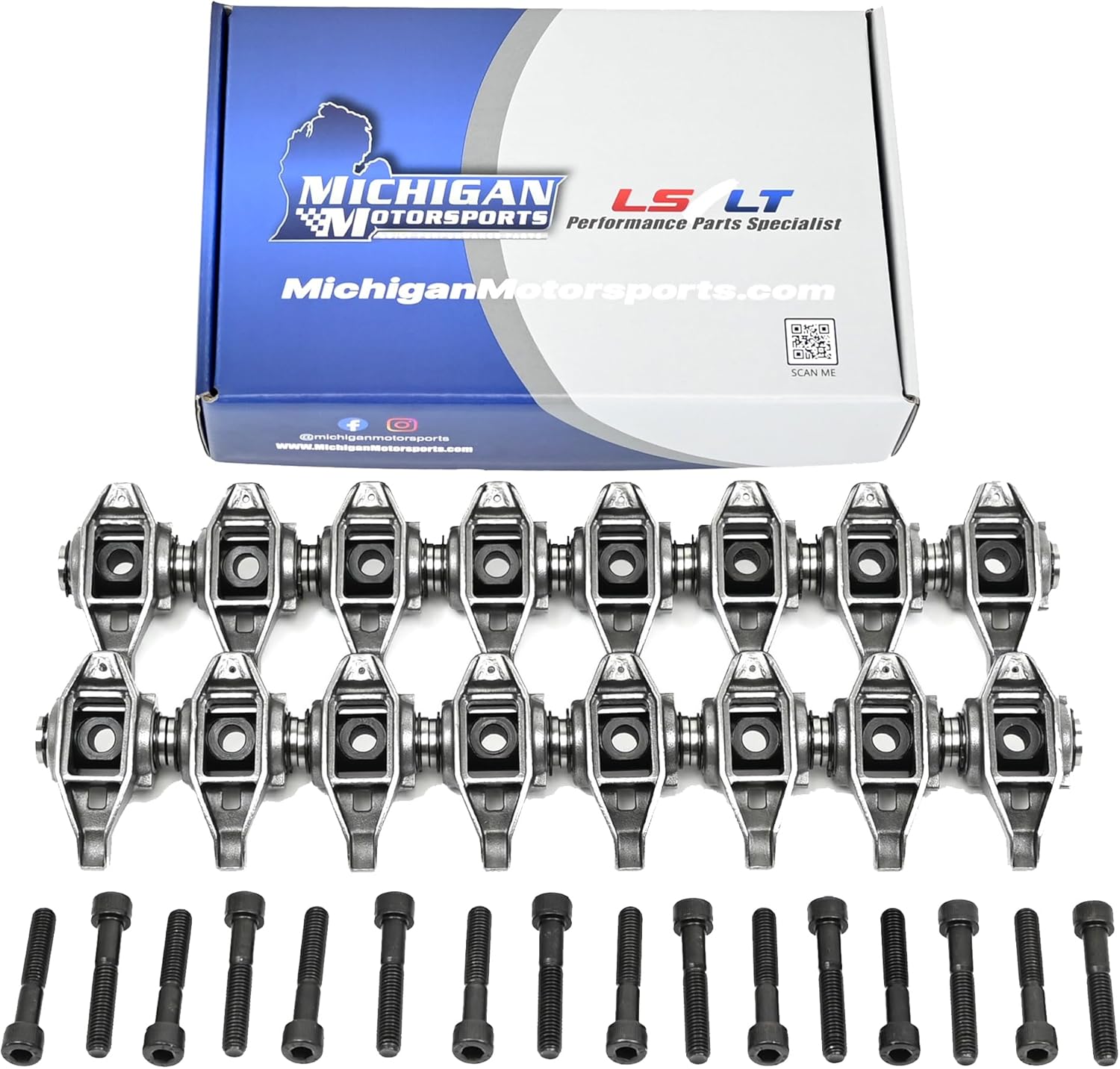 Michigan Motorsports LS1 Rocker Arms and Bolts with Trunion
