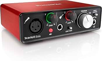 Focusrite Scarlett solo オーディオインターフェイス Focusrite Scarlett solo (4th Gen) 2in 2out オーディオ