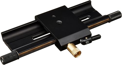 Miniatura 3 de Manfrotto Placa deslizante de posicionamiento micrométrico 454  Reemplaza 3419  Negro y placa de liberación rápida con adaptador especial (200PL)