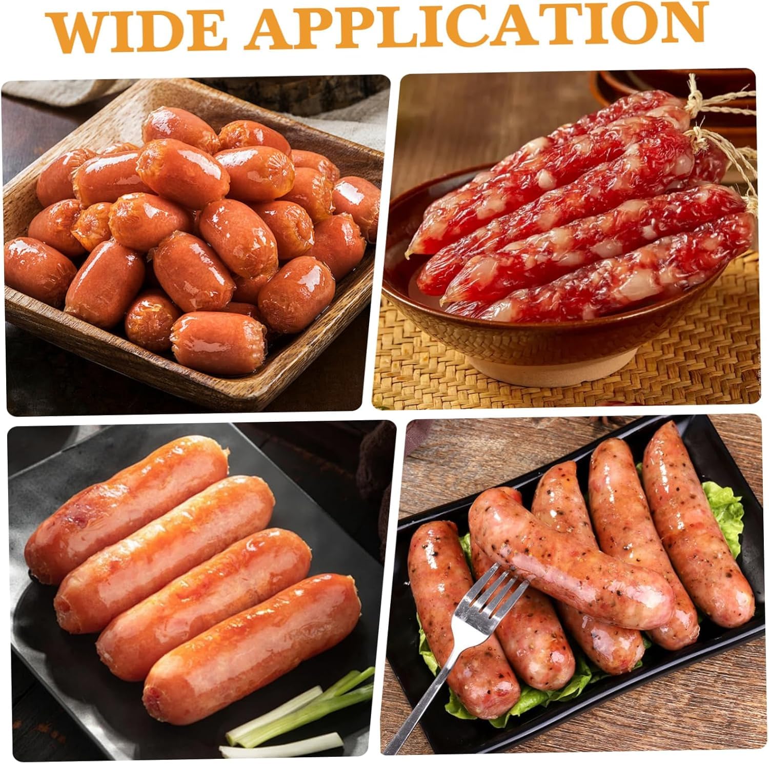 Équipement Pro Pour Attacher Saucisses︱200W Machine Automatique à Nouer Les Saucisses︱Machine à Nouer Les Saucisses Électriques En Acier Inoxydable︱2 Modes︱Usage Commercial/Restaurant Et Domestique