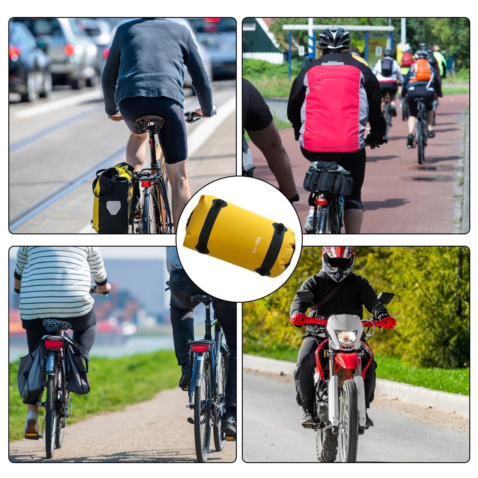 Borsa Posteriore per Motociclo Organizzatore Impermeabile da 40 Litri per | Borsa di Deposito per Bici Per Motocicletta Bicicletta Coda Ciclismo Viaggio Outdoor Casco Attrezzatura