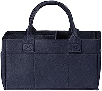 Vista 7 de Sammy & Lou Organizador de pañales – Bolsa plegable con asas – Organizador para pañales, toallitas y suministros de cambio de bebé – Papelera