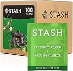 Stash Tea Premium Green Tea, Box of 100 Tea Bags