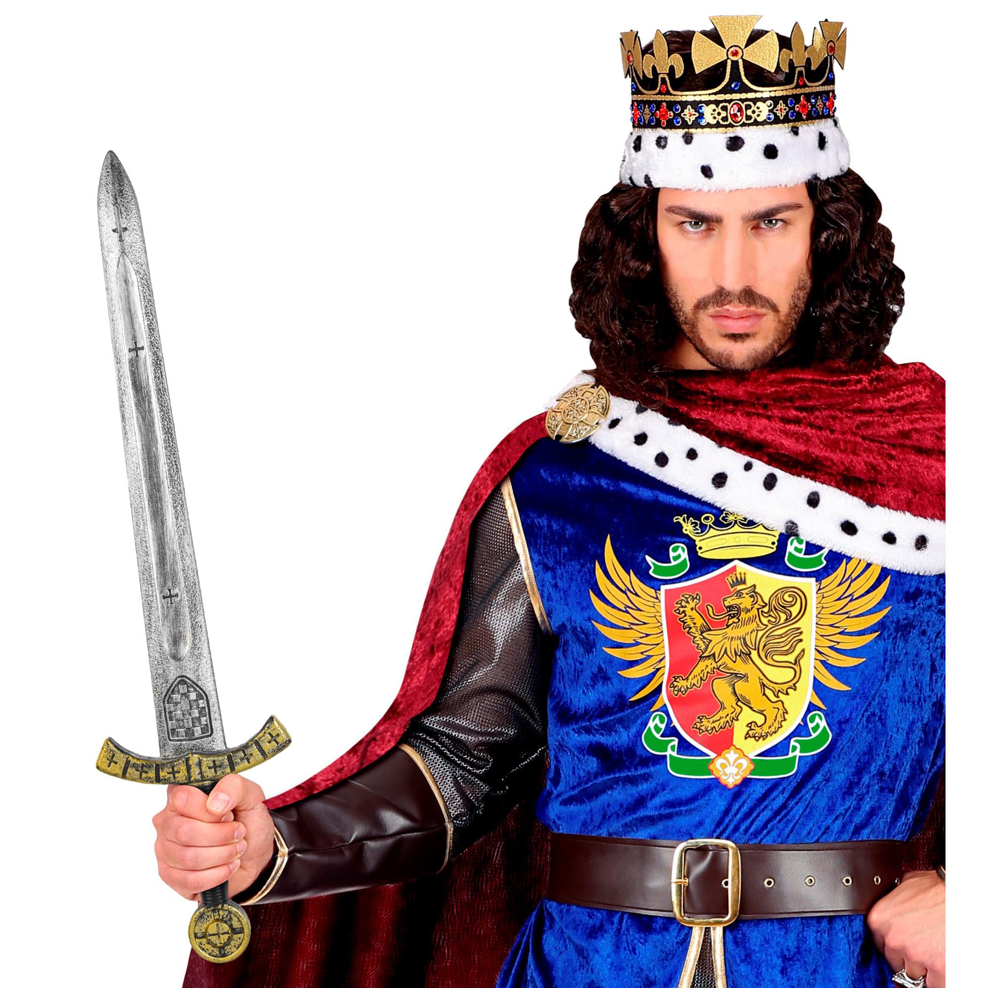W WIDMANN MILANO Party Fashion - Espada de caballero medieval | Accesorio de disfraz para trajes medievales y de soldados, ideal para el carnaval, fiestas temáticas y juegos de rol