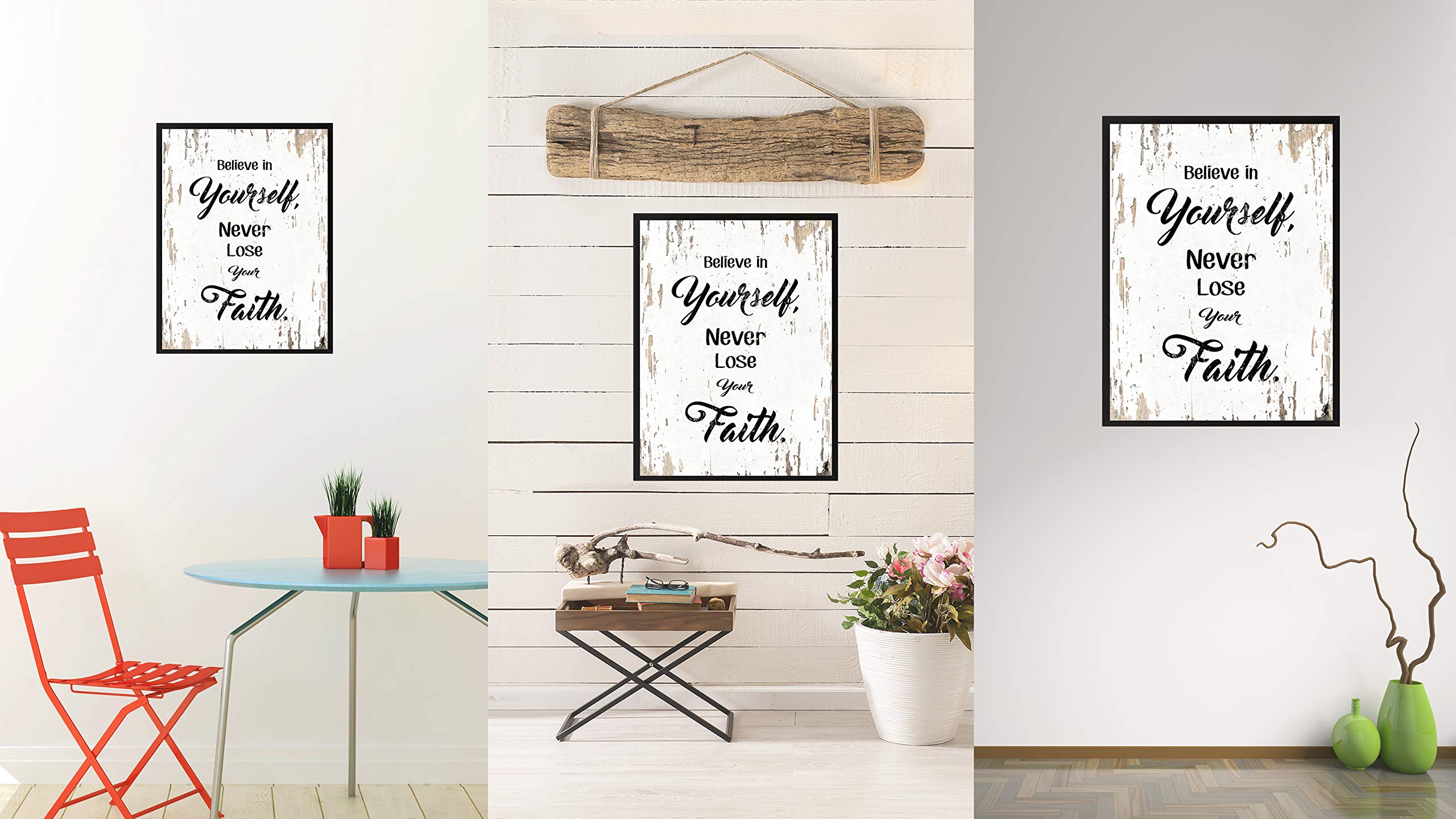 Amazon.com: SpotColorArt Believe In Yourself Never Lose Your Faith 