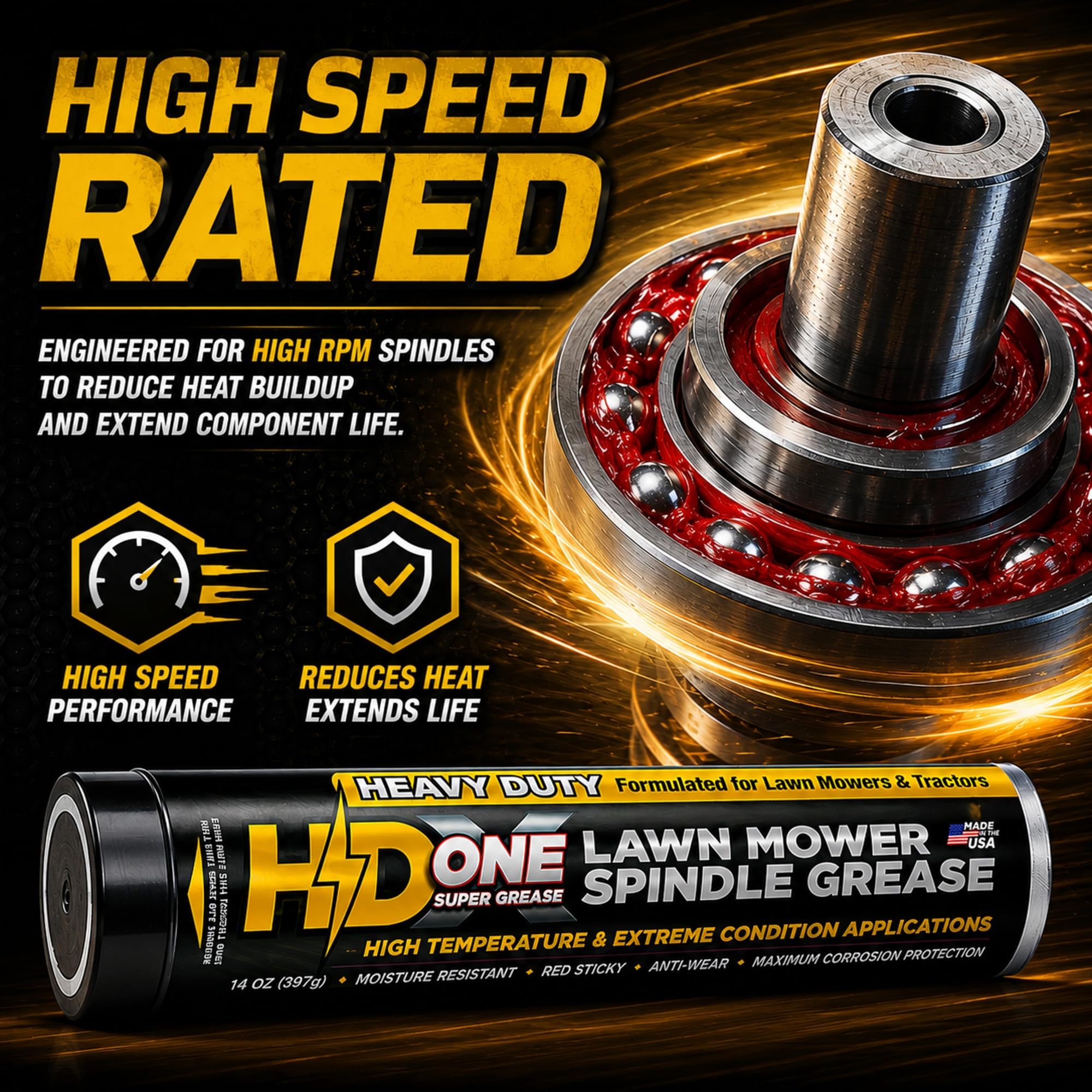 Amazon.com : X-ONE Premium Heavy Duty High Temp Bearing Grease for