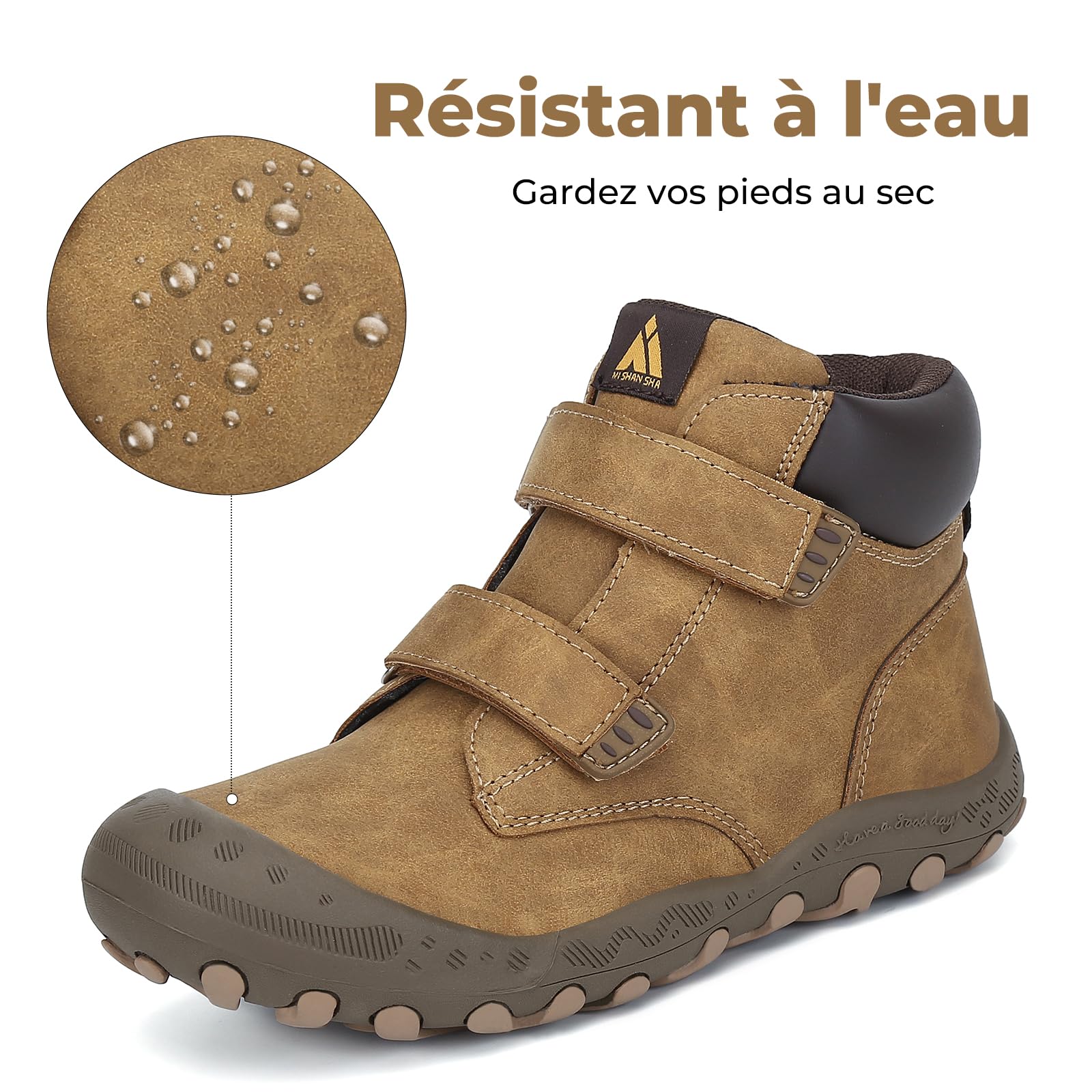 Mishansha Enfant Chaussure de Marche Antidérapant Léger Respirantes Randonnée Garçon Fille