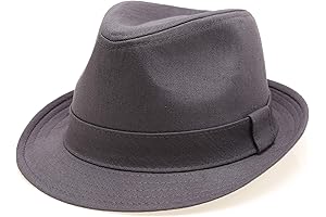 Classic Trilby Short Brim Gray Fedora Hat
