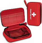 First Aid Sac vide, Pochette Oxford étanche avec fermeture à glissière ouverte, Poches en mesh transparents, poignée de transport, DIY Kit d'urgence pour famille, Maison, Voiture, Animaux, Bureau, Extérieur, Voyage, Camping