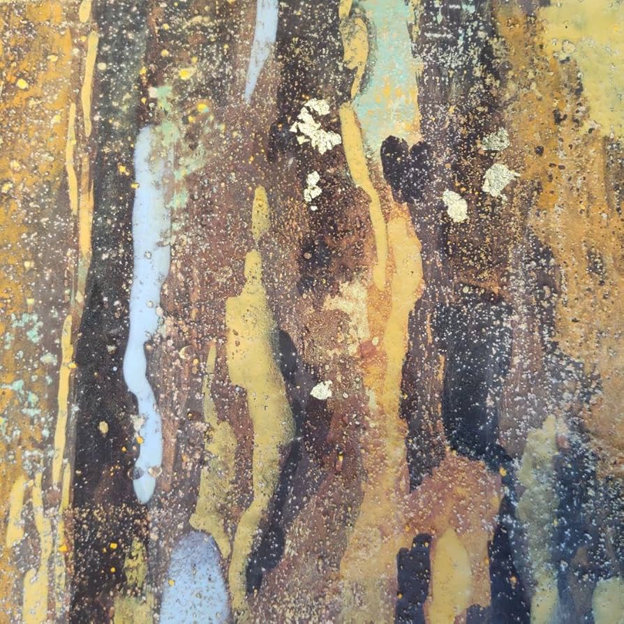 Amazon.co.jp: 日本画樹皮3 岩絵具 F6号 アート 絵画 木の肌