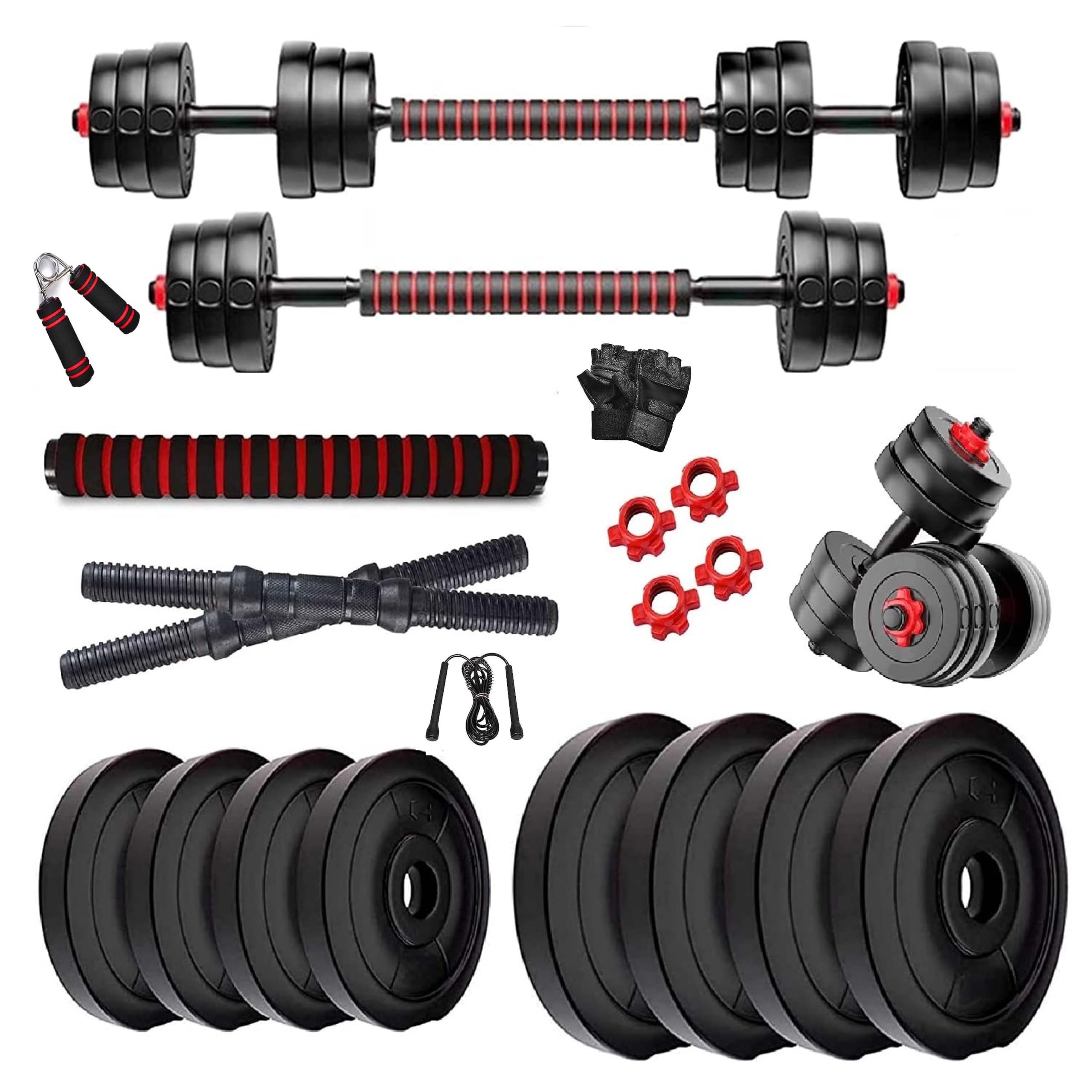 Complete Home Gym Set for Full-Body Workouts | Dumbbells, Adjustable Dumbbells Exercise Sets Combo (10 Kg)-picture-30