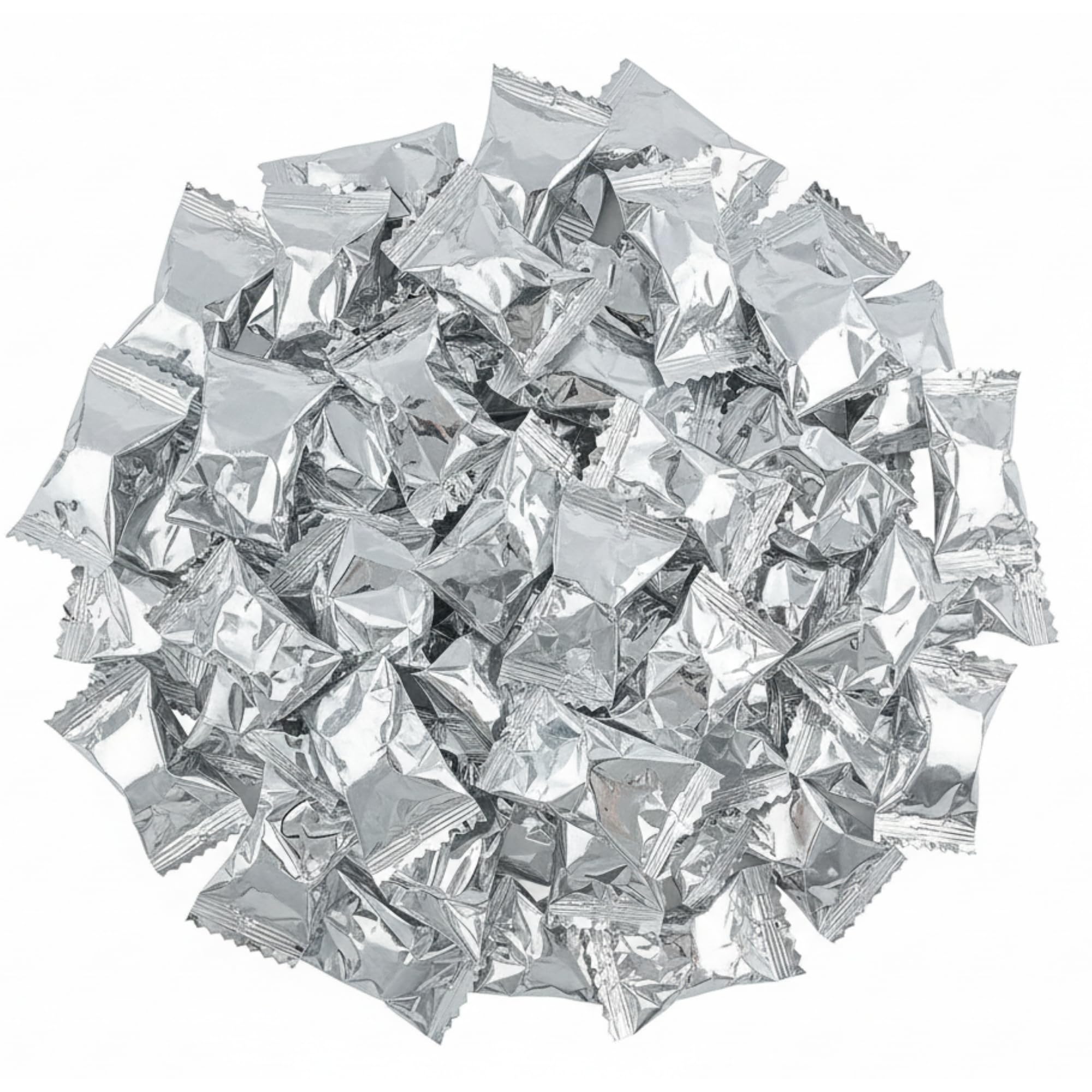 216ct Silver Wrapped Buttermints – Individually Wrapped Butter Mints Bulk for Weddings, Baby Showers, Retirement, Candy Buffets, and Thank You Gifts – Soft Buttermints