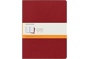 Moleskine Cahier Journal: A Trio of Crimson Brilliance for Expansive Thoughts