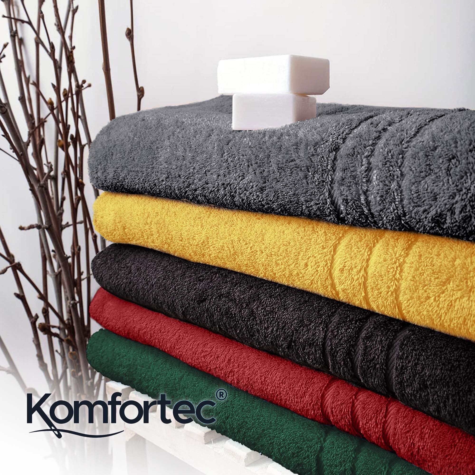 Komfortec 2er Saunahandtuch Set 80x200 cm – Bild 7