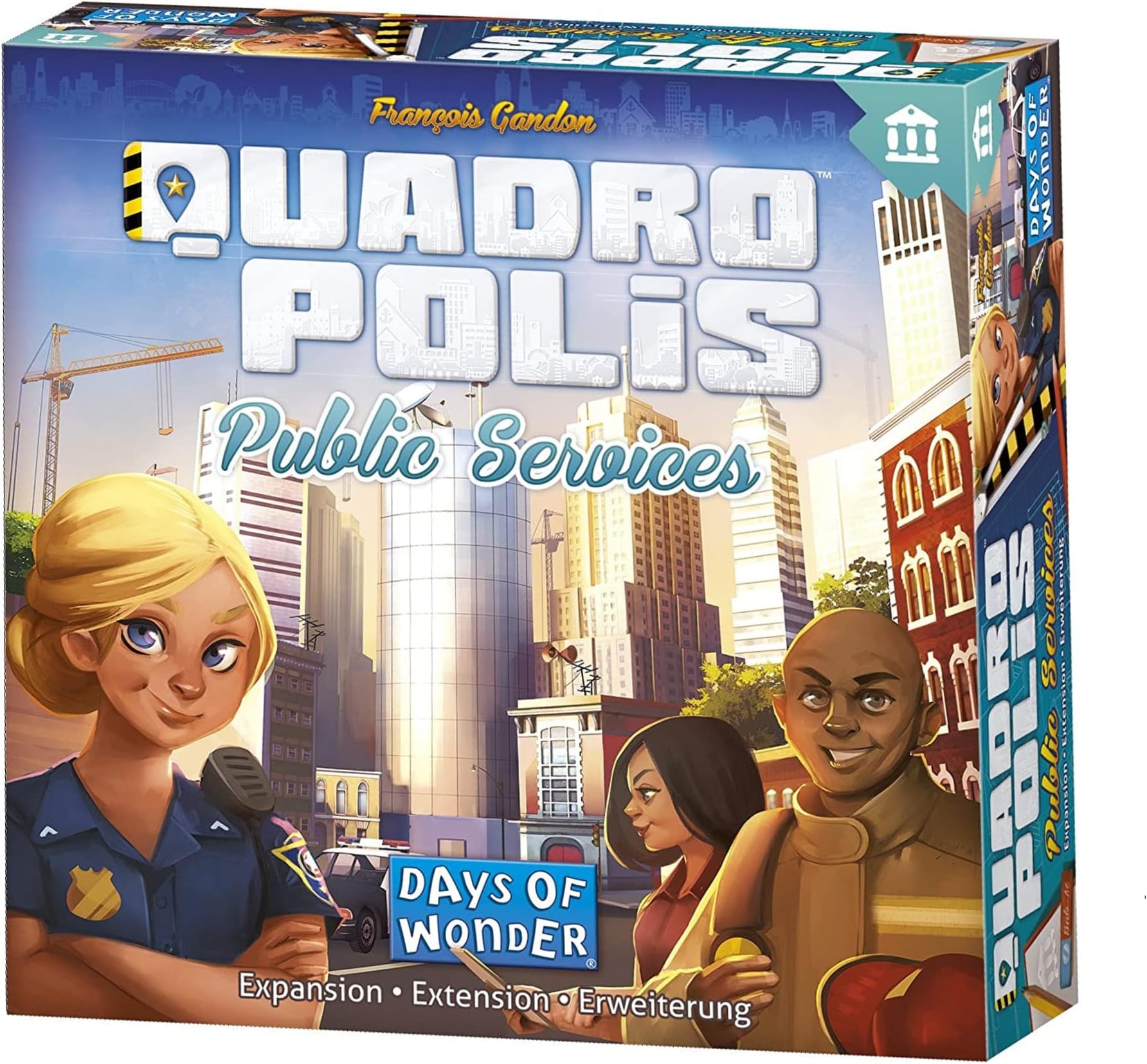 Quadropolis: Public Services Expansion Board Game