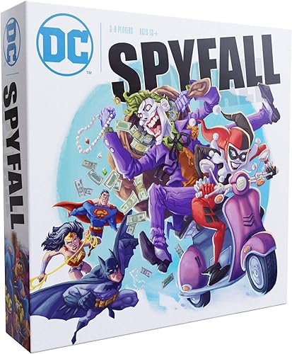 DC Spyfall - El juego de fiesta perfecto - Encuentra al Joker Antes de que se agote el tiempo - para 3 a 8 jugadores - Juegos de mesa para
