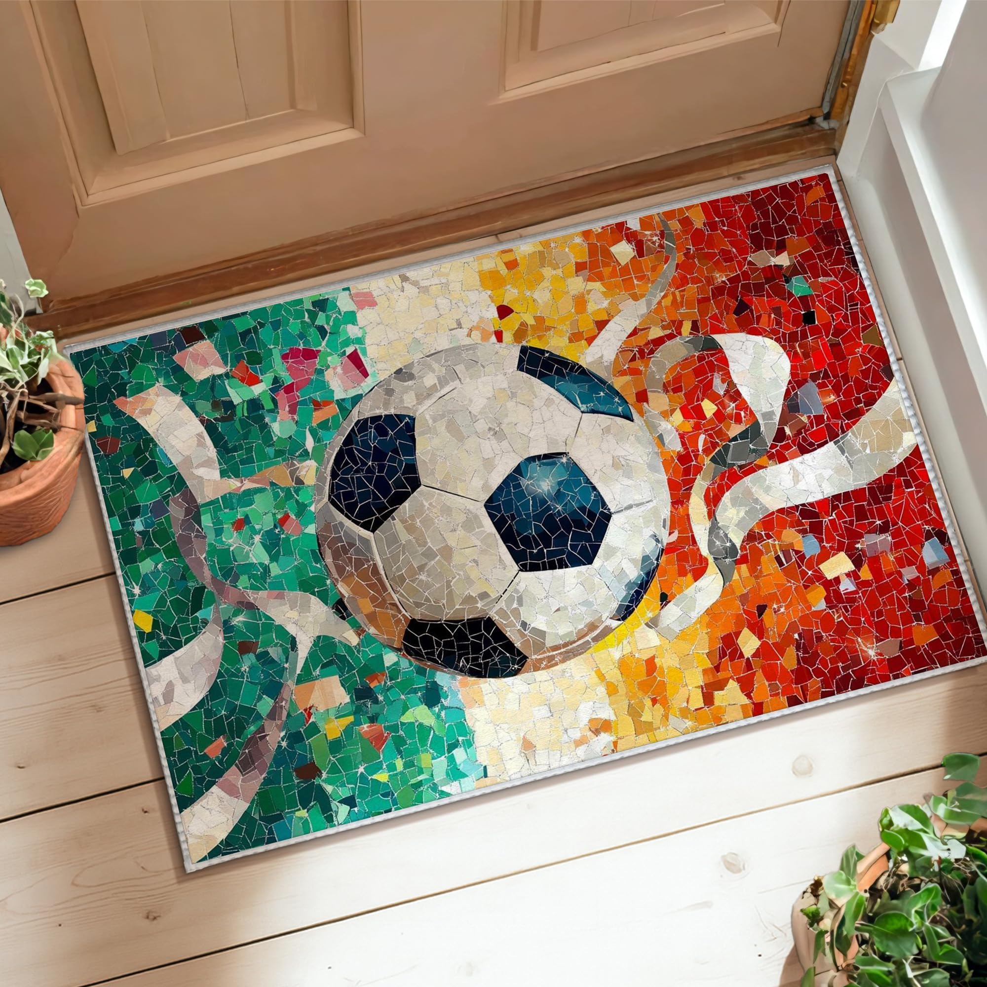 Tapis de sol en mosaïque pour entrée et cuisine design