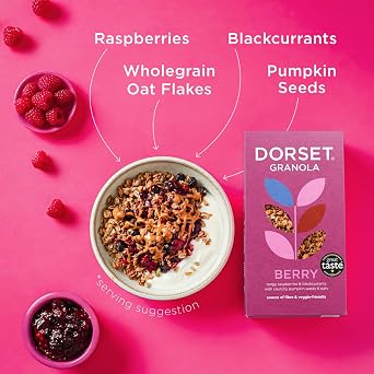 Dorset Cereals Berry Granola | Breakfast | Vegetarian | 5 PACKS of 450g