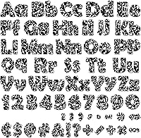 Vista 13 de 260 piezas de letras en blanco y negro para tablón de anuncios de aula, paquete combinado de letras de 4 pulgadas, juego de puntos y rayas