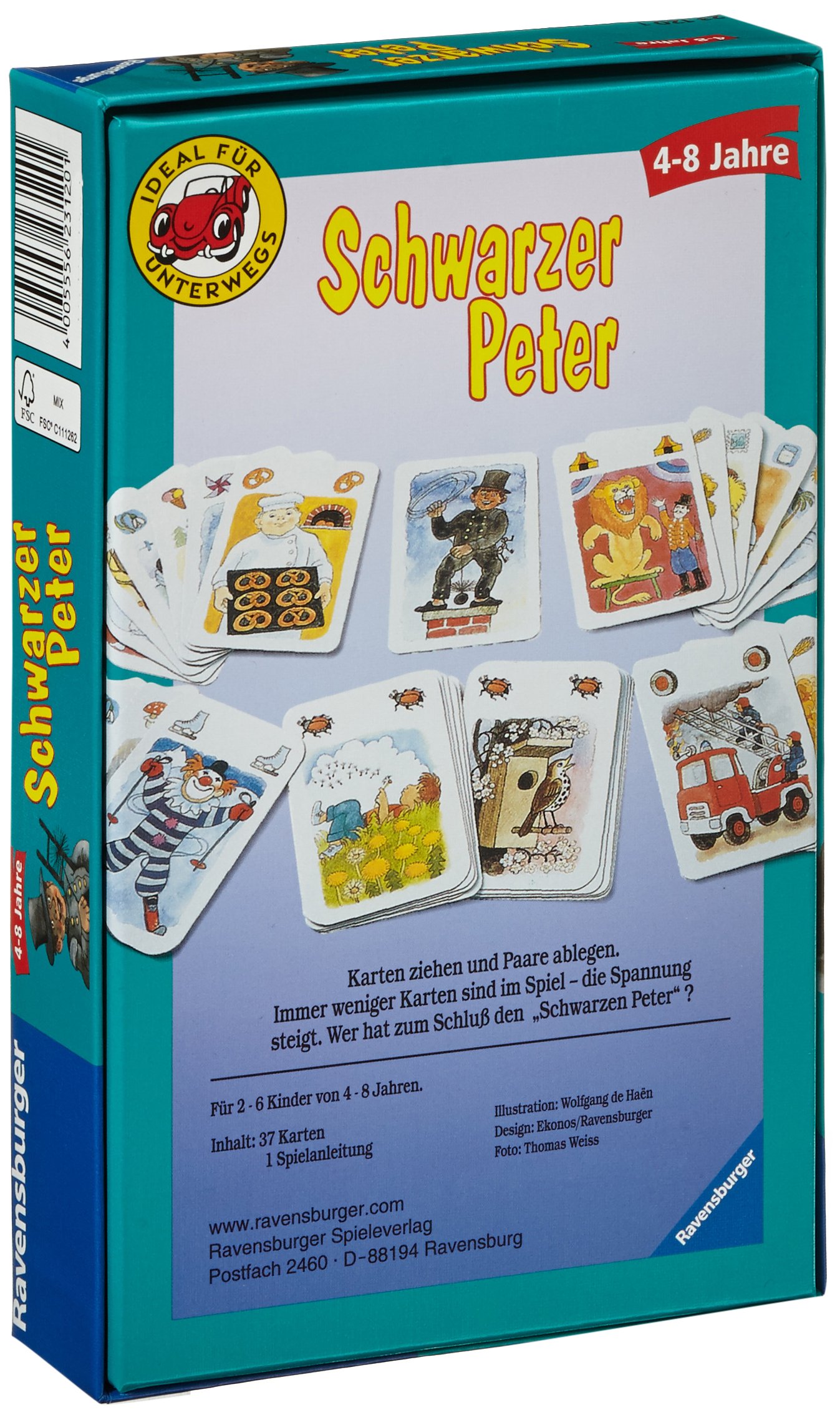 Schwarzer  Peter カード　ゲーム Ravensburger card game - black peter - buy at buchmann.ch