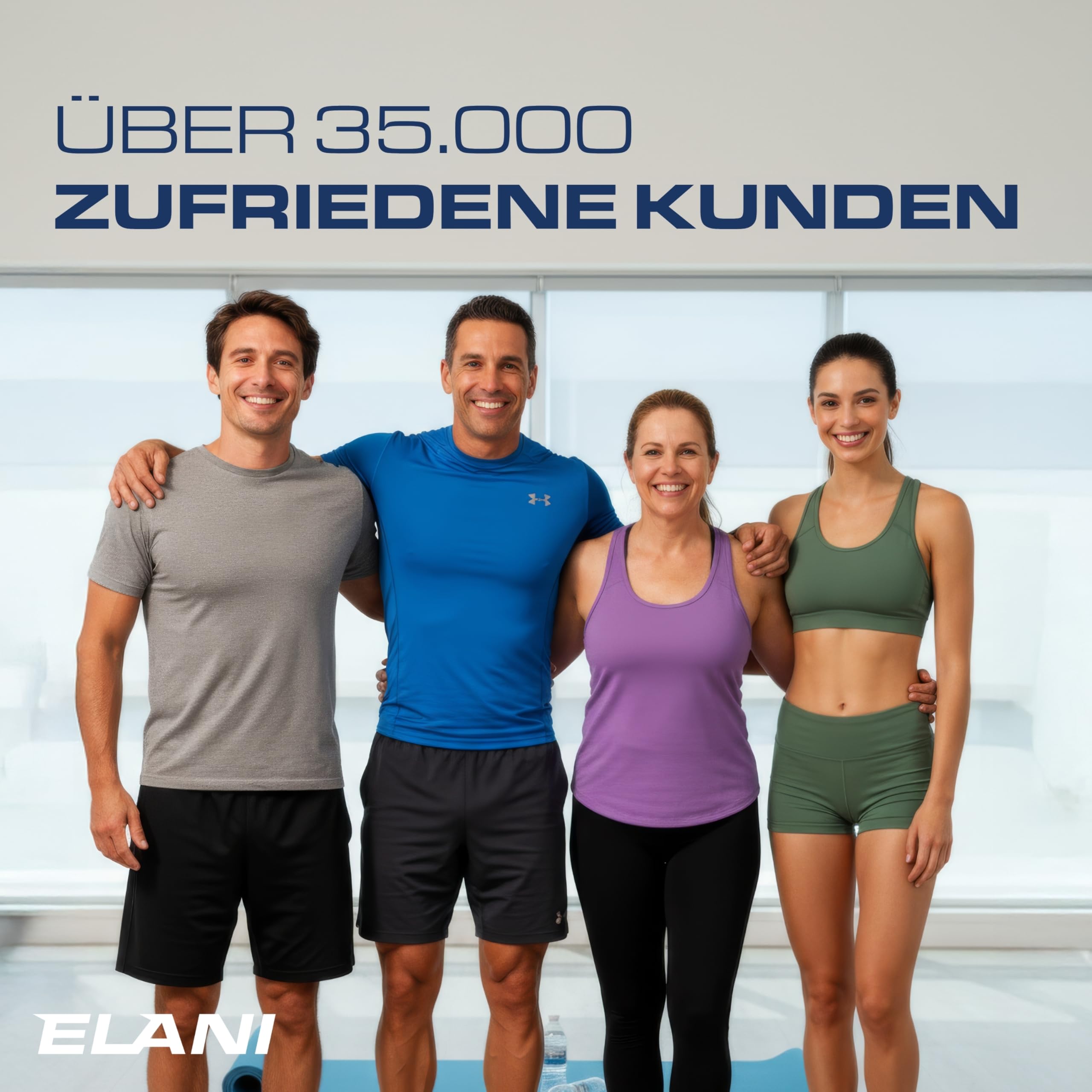 ELANI – sichere Klimmzugstange 75-95 cm bis 200 kg für Türrahmen ohne Bohren mit innovativer Gewindesperre – Pull Up Bar, Türreck Klimmzugstange Türrahmen, Klimmzug, Klimzugststange