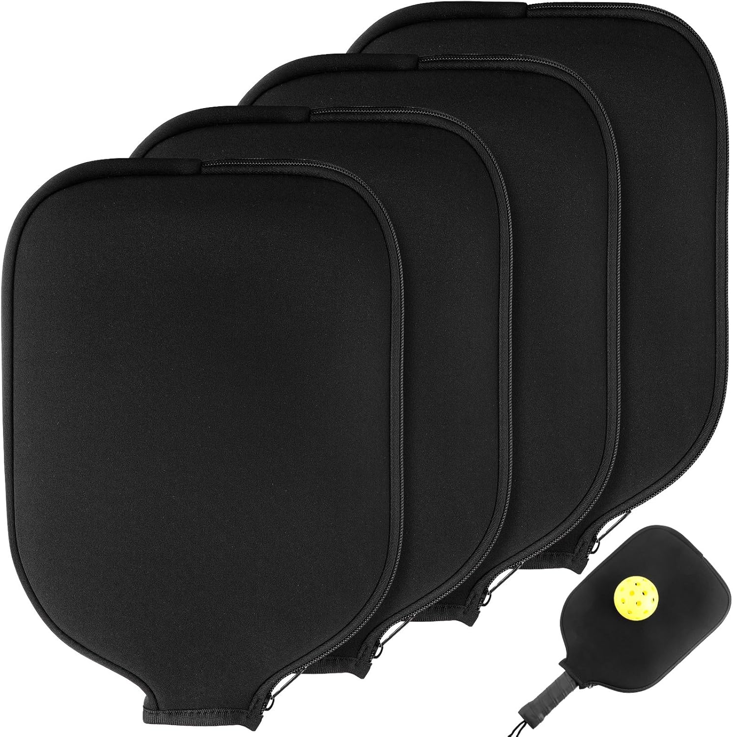 VioraWhite Paddle Cover Compatible with Pickleball Dink Ball Racket Neoprene Cover Universal Accessory Durable Dink Ball Protective Accessory