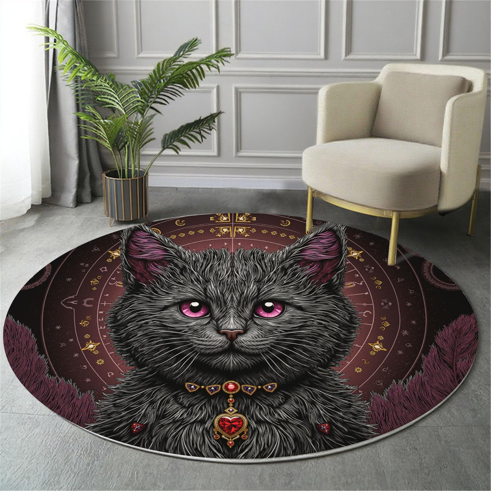 Tapis chat noir lavable en machine pour en finir avec la poussière