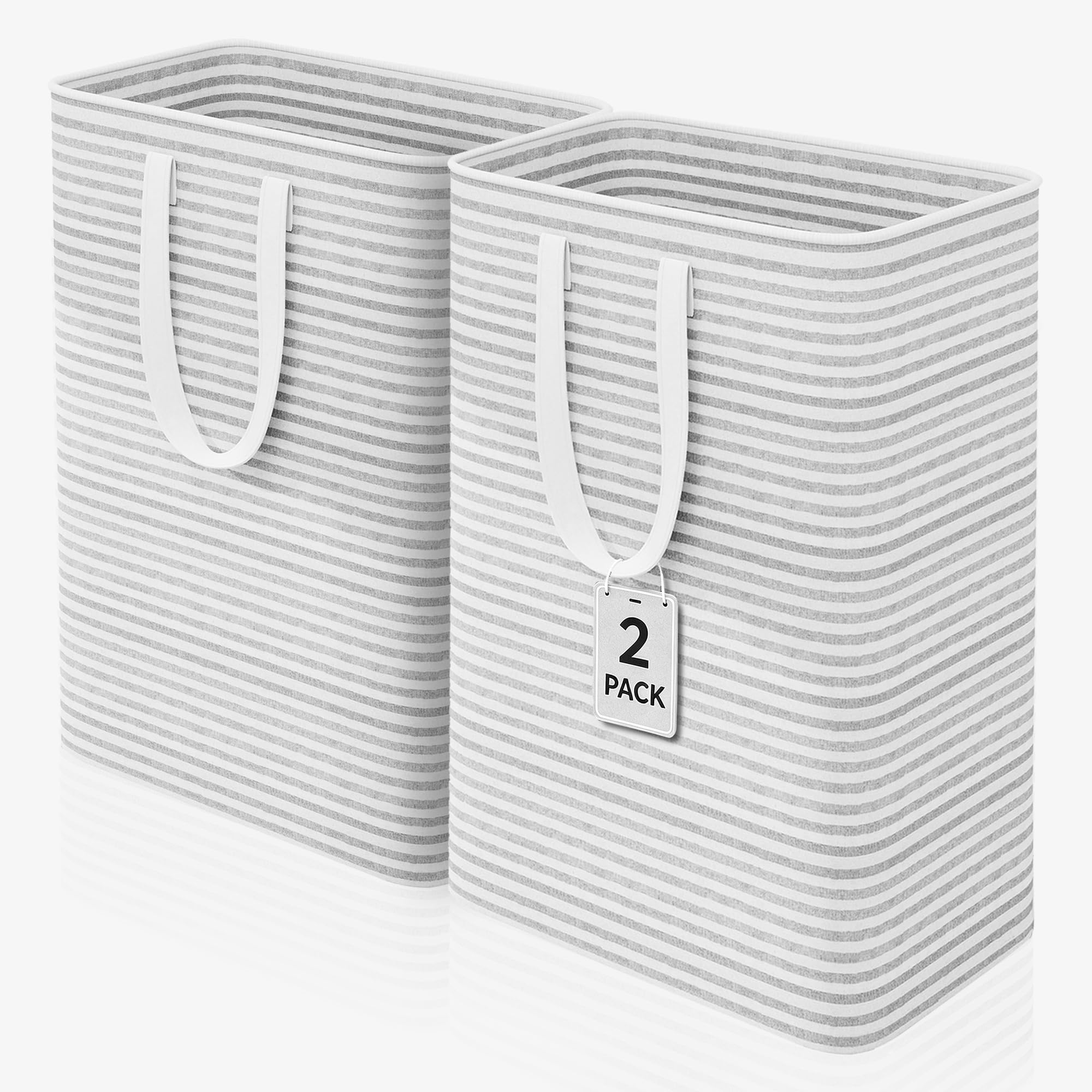 Caroeas Slim Collapsible Laundry Basket, Baby Washing Basket(2 Pack)