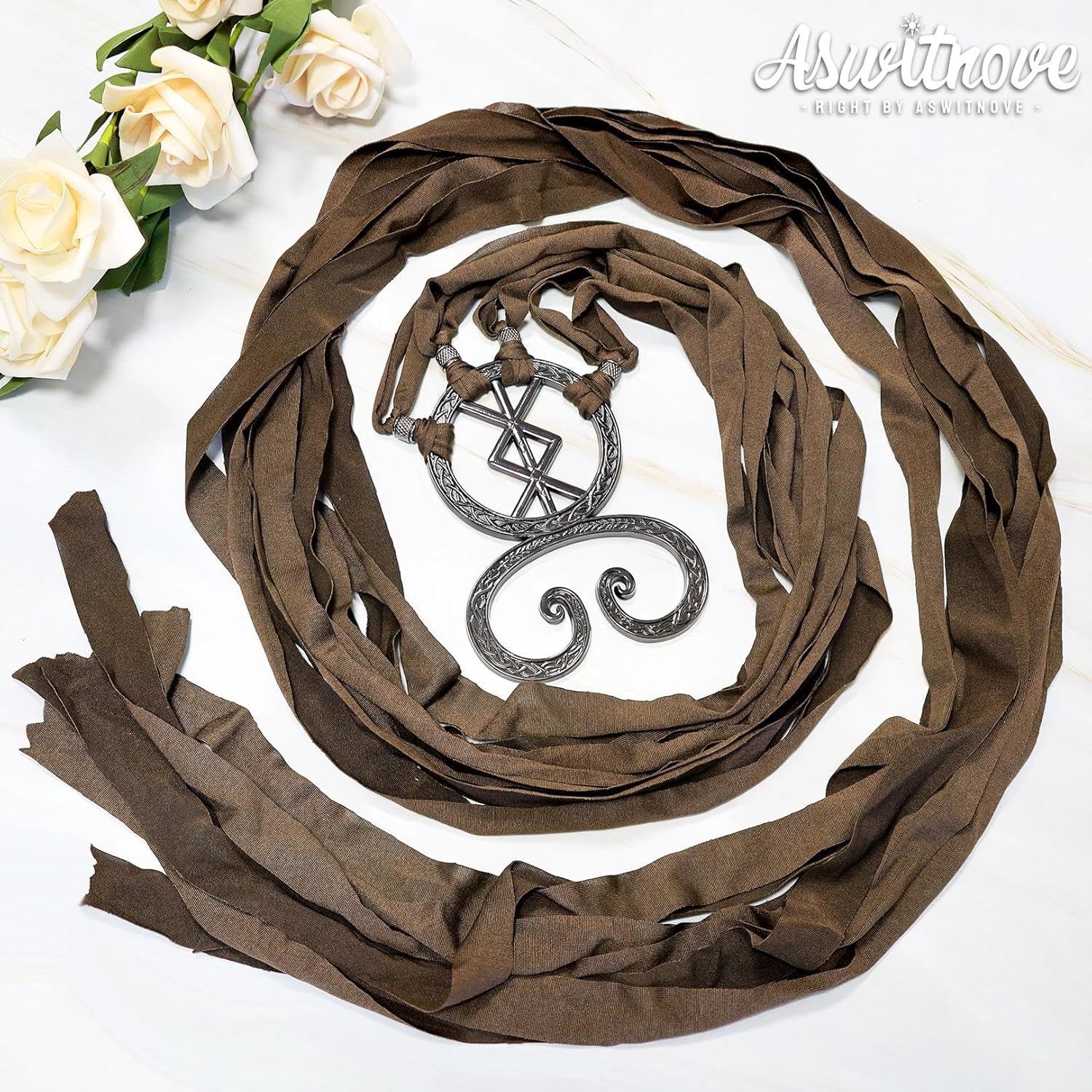 Viking Troll Cross Rope Belt Women Medieval Norse Witch Renaissance Belt Accessory for Ren Faire Halloween Cosplay - Image 7