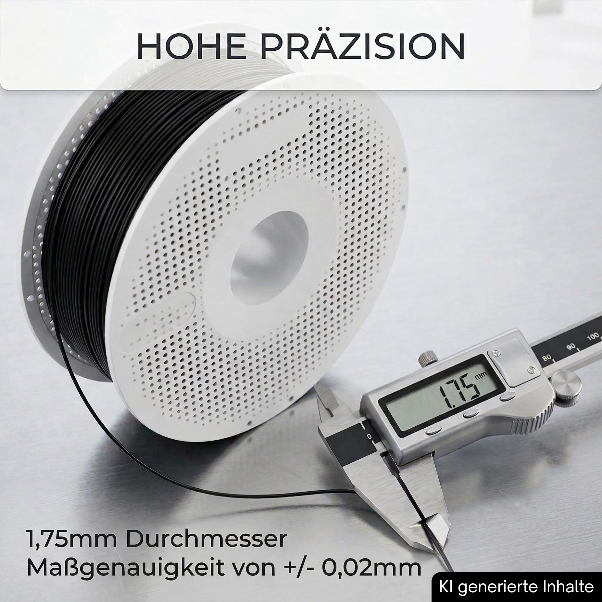 PET-G BASIC FILAMENT 1,75 mm pasuje do Bambu Lab – bardziej stabilny niż PETG-HF I szpula z chipem RFID do drukarek 3D AMS Bambulab akcesoria z rolką, kolor czarny 30105