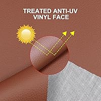 Vista 23 de Waterproof Synthetic Leather Upholstery Fabrics, Soft Anti-UV Material,Hypoallergenic Easy to Clean Non-Peeling (3Yard, Black)