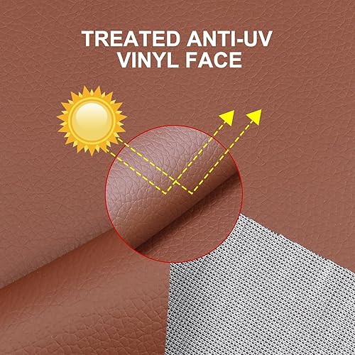 Miniatura 10 de Material de tela sintética suave e impermeable, hojas de piel sintética de vinilo marino, duradero, repuesto renovado para tapicería de automóviles