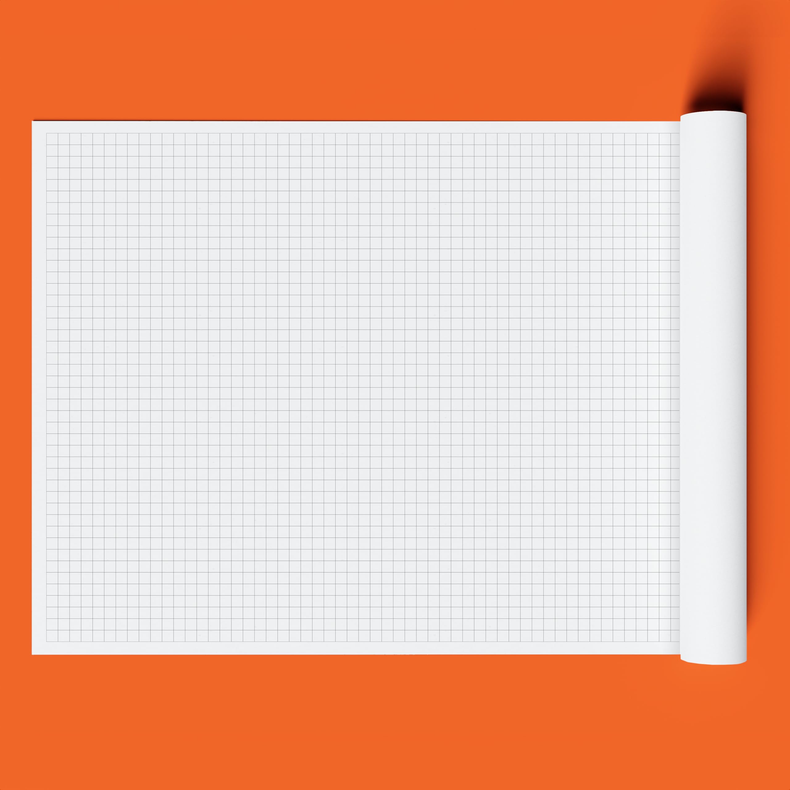 Geyer Instructional 36" X 120" Large Graph Paper Roll – 2cm Black Grid, Perfect For Classrooms, Blueprints, Tabletop Gaming & Big Projects