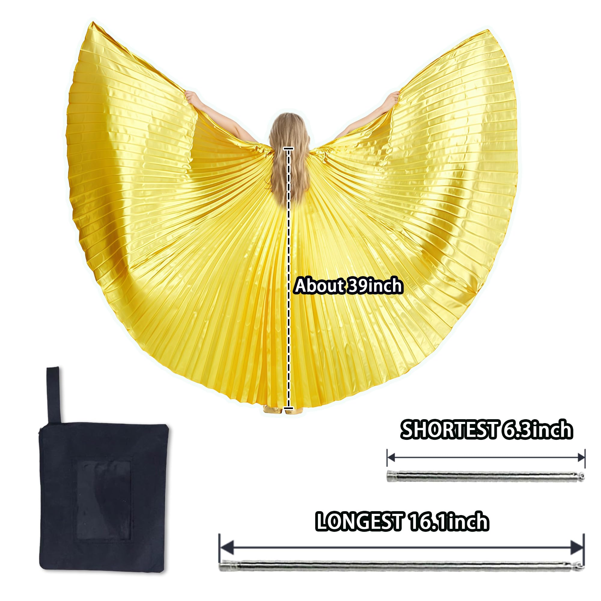 MUNAFIE Ailes d'Halloween pour filles et garçons ailes de fée Isis Ailes costume pour carnaval cosplay party