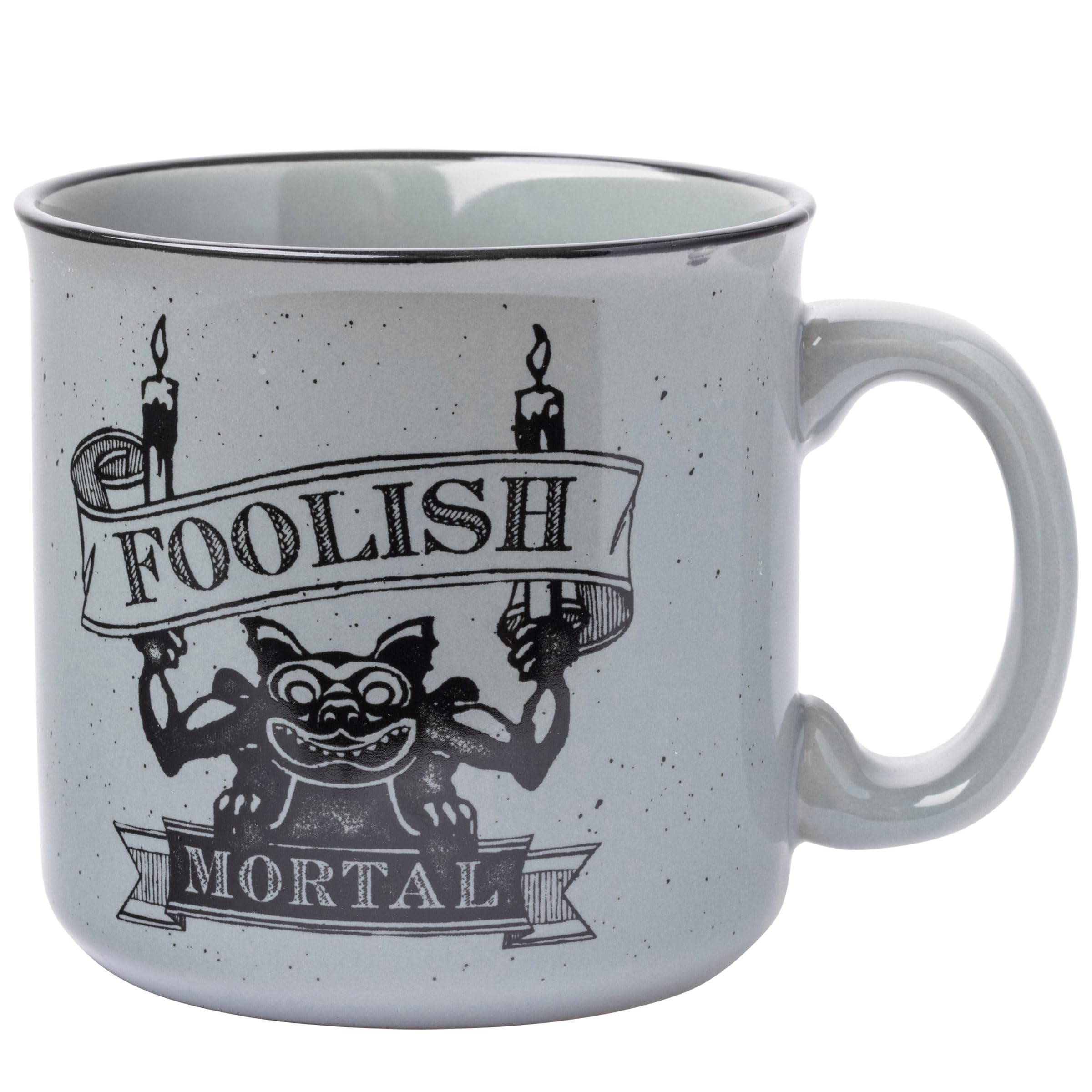 Disney Haunted Mansion Foolish Mortal Ceramic Camper Mug, 20 Ounces