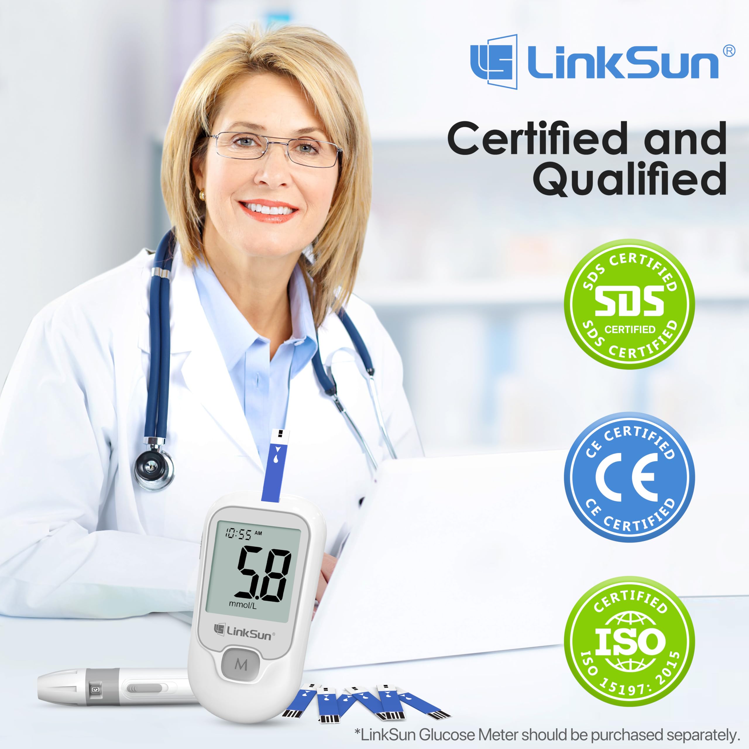LinkSun Diabetes Test Strips - 300 Count -4 LinkSun Diabetes Test Strips - 300 Count -4