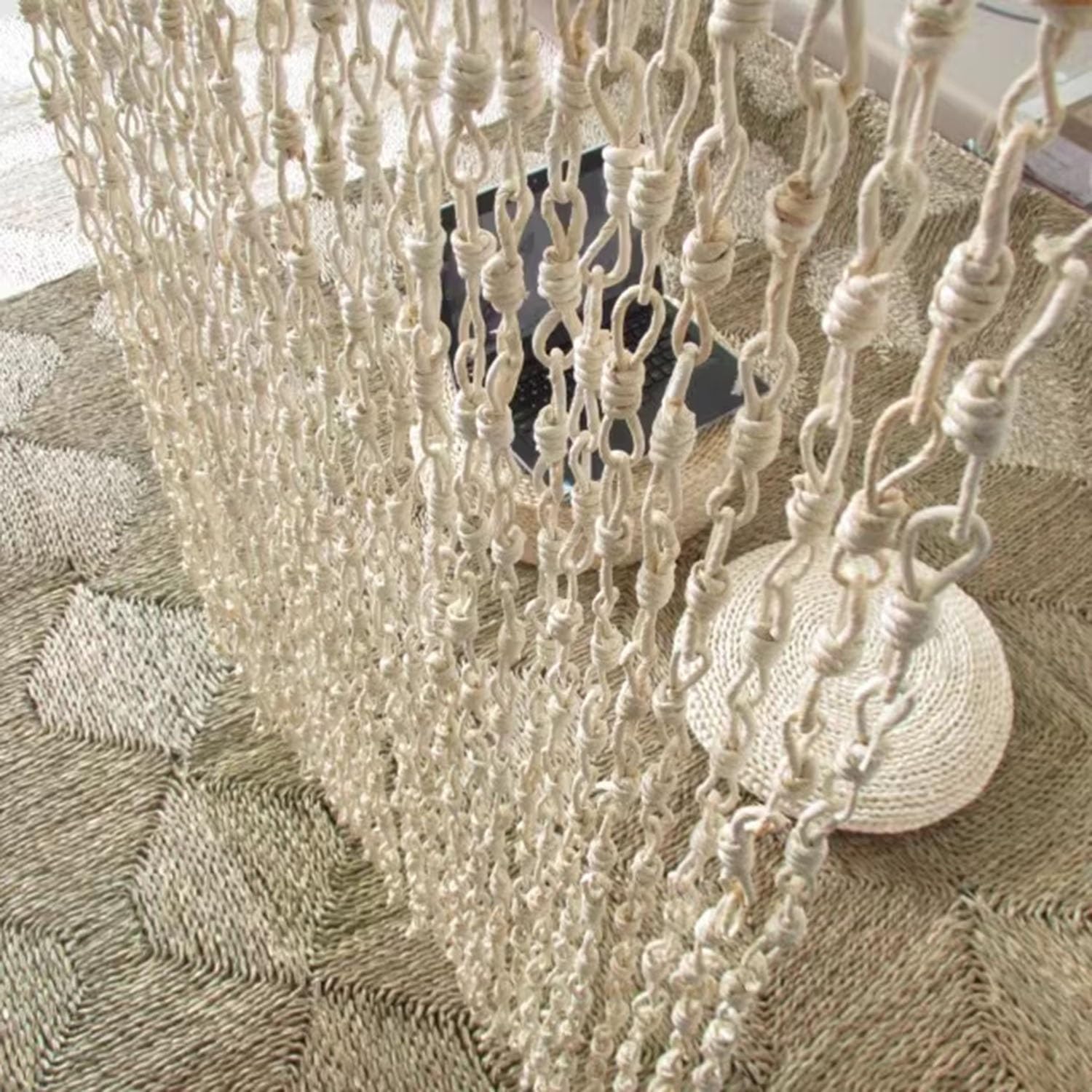 Rideau À Chaînes, Rideau De Perles, Rideau De Porte À Franges, Rideau De Porte W:90/120 Cm H:200/220/240 Cm Muraux De Fenêtre Couloir Chambre Décor D'intimité(120x240cm/47x94in)