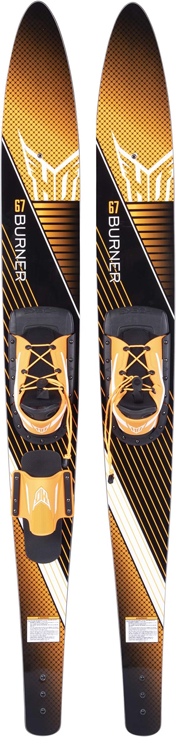 HO Burner Combo Skis w/Trainer Bar Bindings Sz 67in/One Size