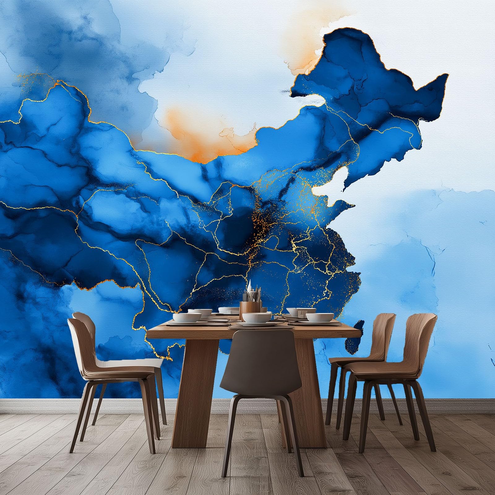 Tapeta ścienna sztuka abstrakcyjna plakat fotograficzny 250 cm x 175 cm, tapeta marmurowa mapa świata tekstura - dekoracja ścienna do salonu sypialni pokoju dziecięcego pokoju zabaw
