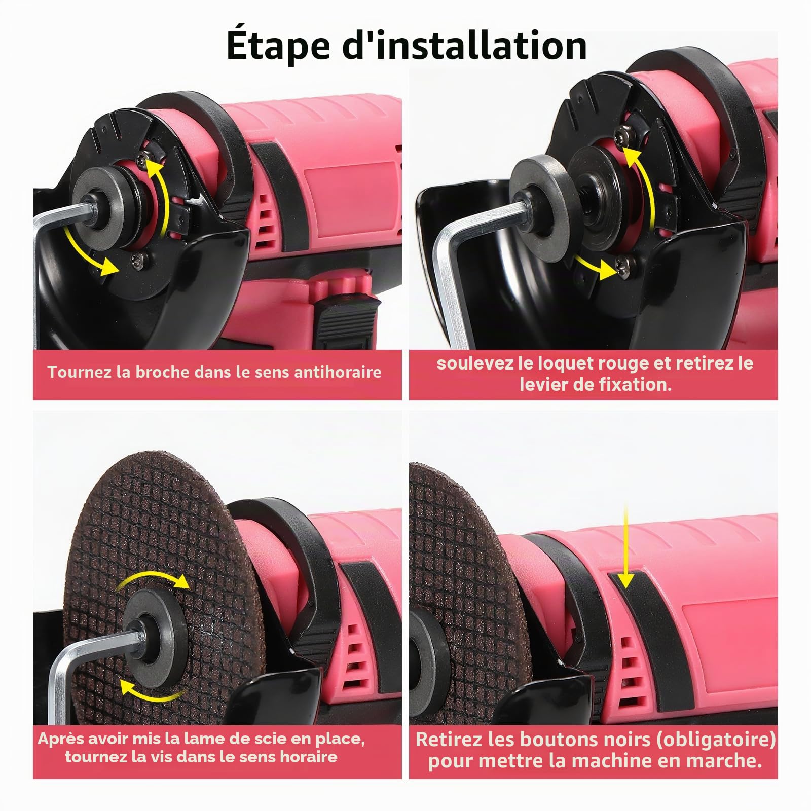 Mini Meuleuse D'Angle Sans Fil, 12V Professional Disqueuse Sans Fil avec 2 * 2000mAh Batterie, 2 Disques, 19500RPM Outil de Découpe Électrique pour Meuler, Polir, Couper